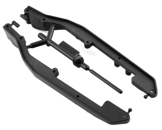 Team Associated RC10B6.4 Factory Team Side Rails (Carbon) (ASC91970)