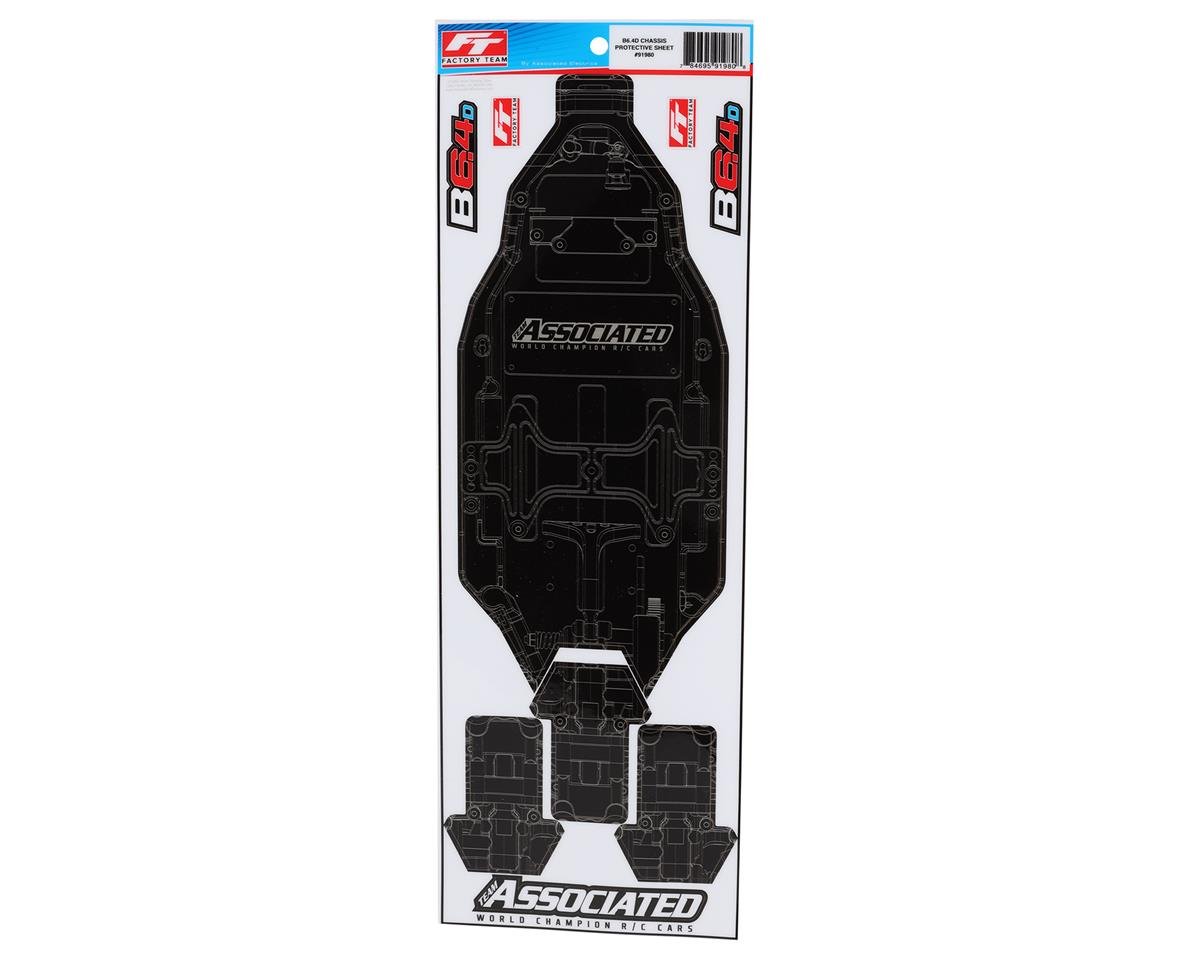 Team Associated RC10B6.4D Factory Team Chassis Protective Sheet (ASC91980)