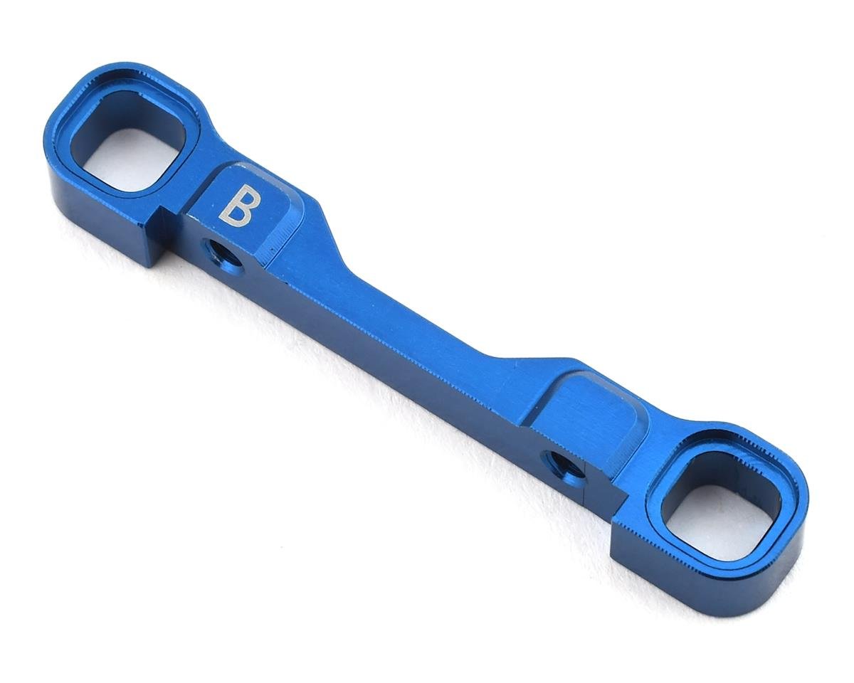 Team Associated RC10B74 Aluminum "B" Arm Mount (Blue) (ASC92122)
