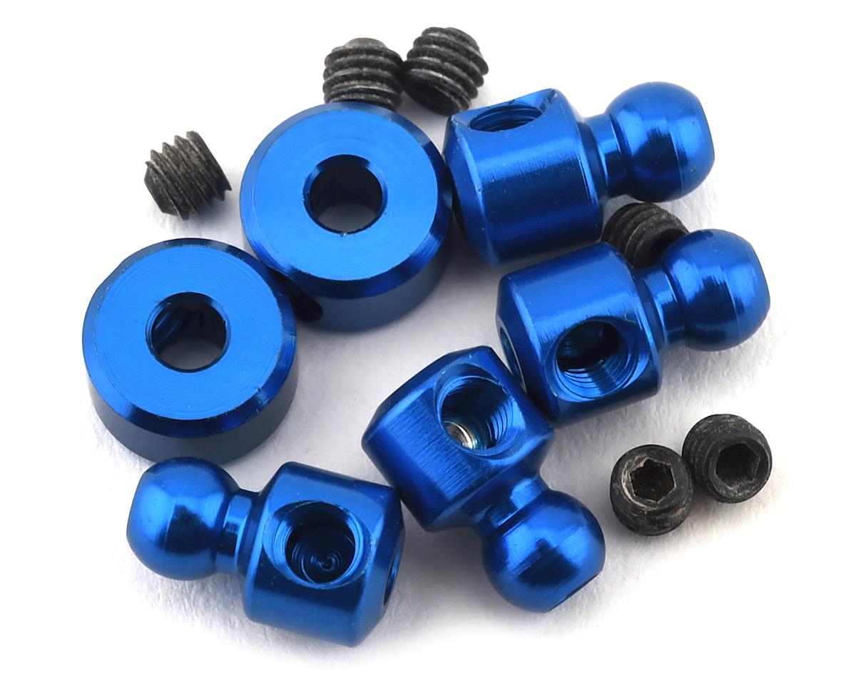 Team Associated RC10B74 Anti-Roll Bar Hardware (Blue) (ASC92164)