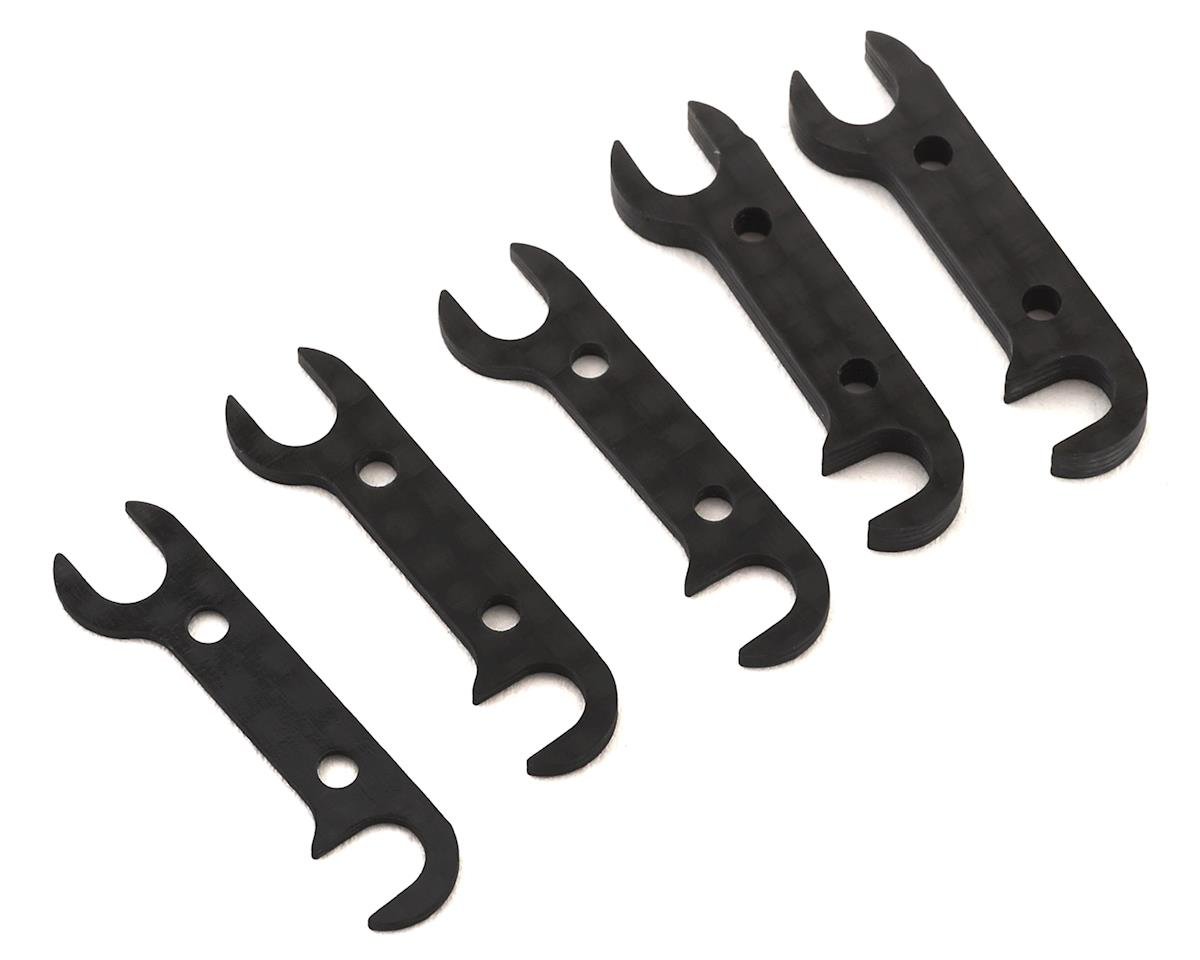 Team Associated RC10B74 Graphite Rear Hub Link Shim Set (ASC92185)