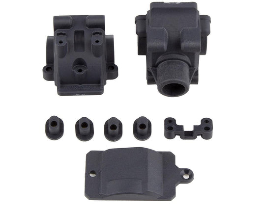 Team Associated RC10B74.1 Factory Team Front/Rear Gearbox (Carbon) (ASC92301)