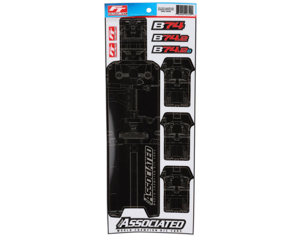 Team Associated RC10B74.2 FT Chassis Protective Sheet (1) (ASC92329)