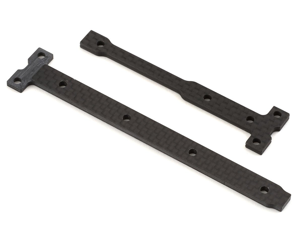 Team Associated RC10B74.2 Factory Team 2.5mm Carbon Fiber Chassis Brace Set (ASC92365)