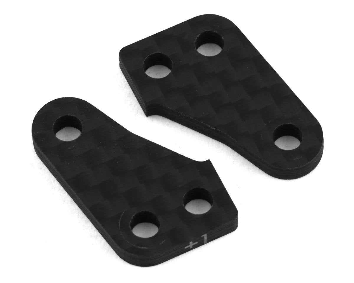 Team Associated RC10B74 Factory Team Carbon Steering Block Arm Set (2) (+1) (ASC92375)