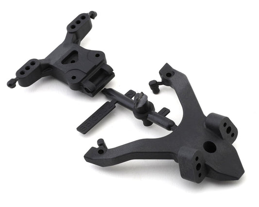 Team Associated RC10B7 Factory Team Carbon Top Plate & Ballstud Mount Set (ASC92404)
