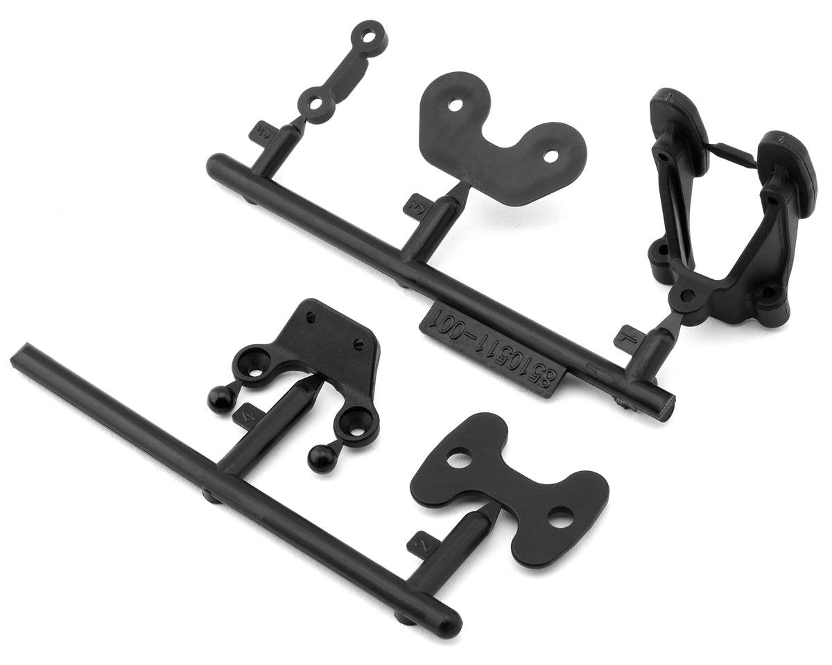 Team Associated RC10B7 Rear Wing & Body Mounts Set (ASC92417)