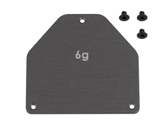 Team Associated RC10B7 Factory Team Aluminum Servo Weight Plate (6g) (ASC92444)