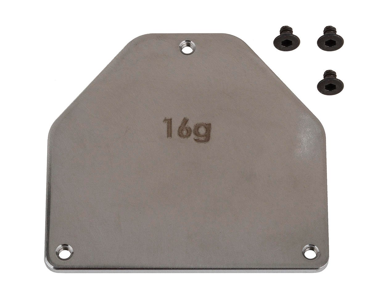 Team Associated RC10B7 Factory Team Steel Servo Weight Plate (16g) (ASC92445)