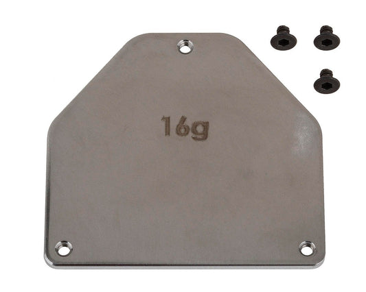 Team Associated RC10B7 Factory Team Steel Servo Weight Plate (16g) (ASC92445)