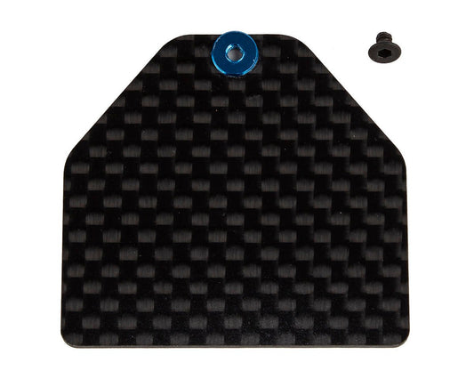 Team Associated RC10B7 Factory Team Carbon Fiber Servo Weight Plate (4g) (ASC92446)