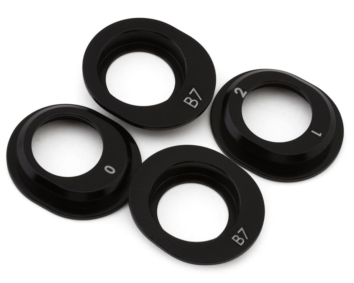 Team Associated RC10B7 Factory Team Aluminum Differential Height Inserts (4) (ASC92455)