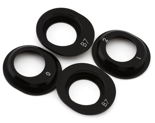 Team Associated RC10B7 Factory Team Aluminum Differential Height Inserts (4) (ASC92455)