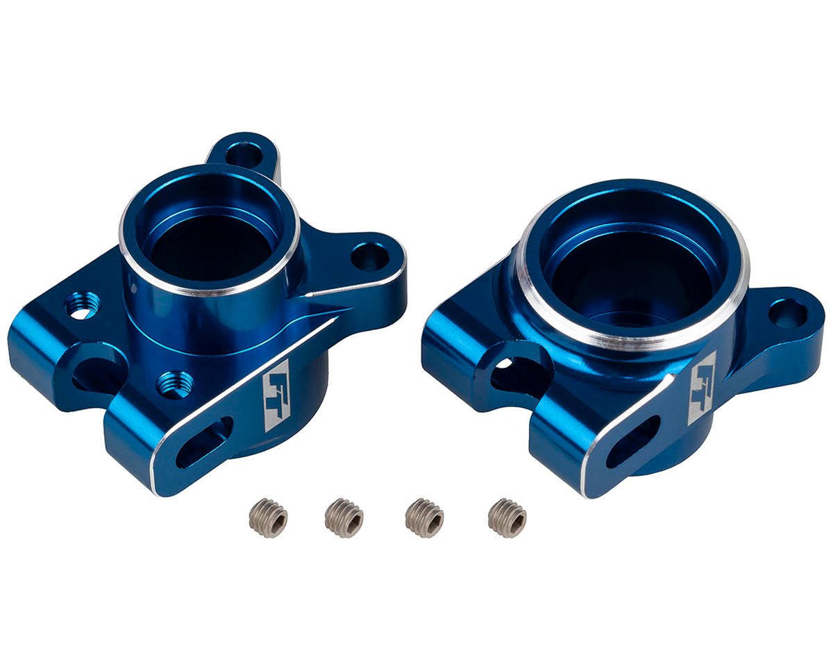Team Associated RC10B7 Factory Team Aluminum Rear Hub Set (Blue) (2) (ASC92471)