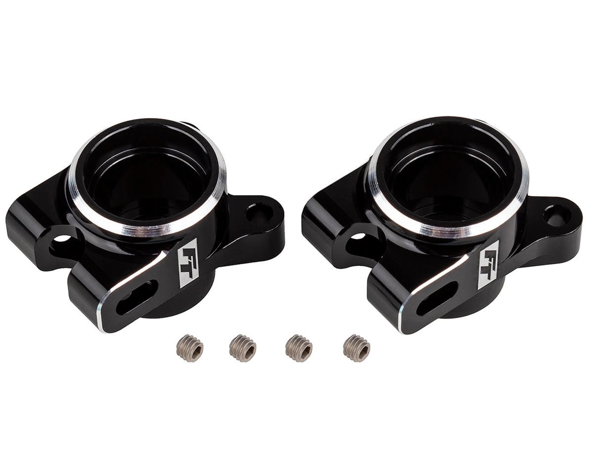 Team Associated RC10B7 Factory Team Aluminum Rear Hub Set (Black) (2) (ASC92472)