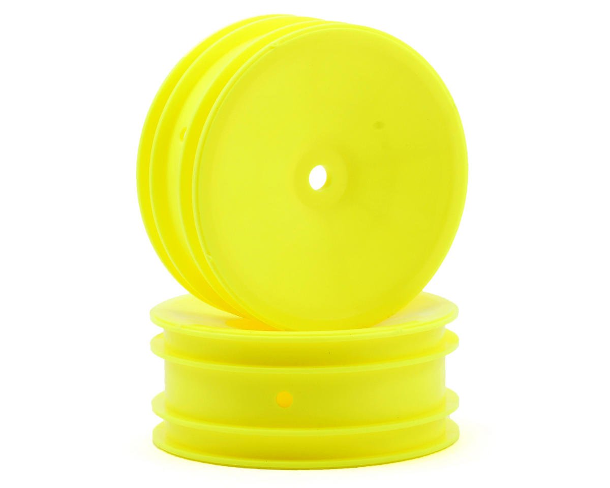 Team Associated 12mm Hex 2.2 Front Buggy Wheels (2) (Yellow) (ASC9691)