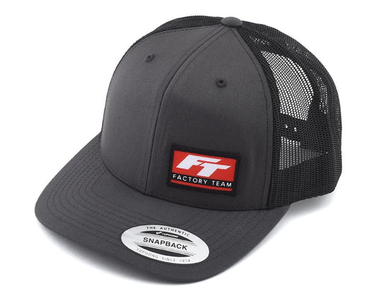 Team Associated Factory Team Logo "Curved Bill" Trucker Hat (Black/Grey) (One Size Fits Most) (ASCSP435)