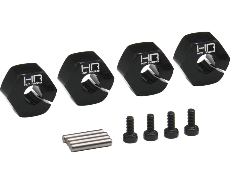 HOT RACING - +3mm 12mm Clamping Hex Wheels Hubs UTB SCX3 (AUTB10W01)