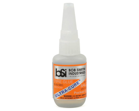 Bob Smith Industries ULTRA-CURE Medium CA Tire Glue w/Pin Cap (3/4oz) (BSI130)