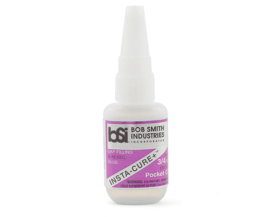 Bob Smith Industries INSTA-CURE+ POCKET Gap-FIlling CA w/Pin in Cap (3/4oz) (BSI133)