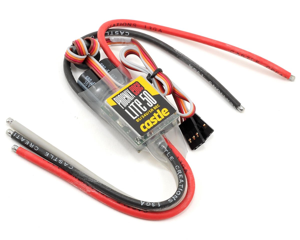 Castle Creations Phoenix Edge Lite 50 25V 50-Amp BL ESC w/5-Amp BEC (CSE010-0113-00)