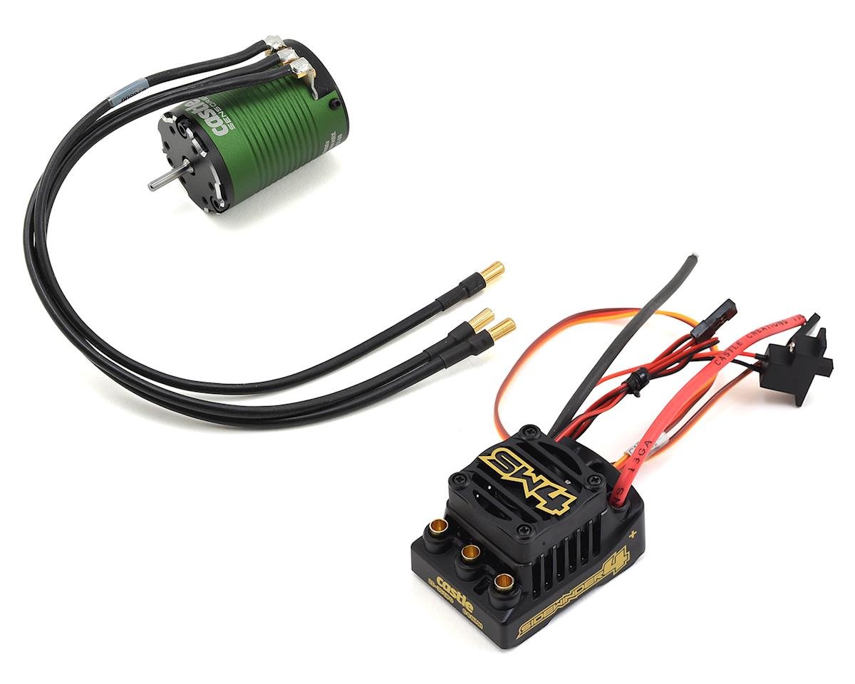 Castle Creations Sidewinder SW4 Waterproof 1/10 ESC/Motor Combo w/1406 (4600kV) (CSE010-0164-01)