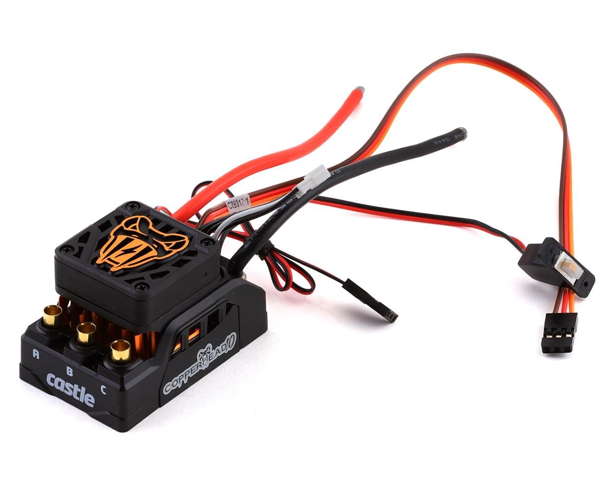 Castle Creations Copperhead 10 Waterproof 1/10 Scale Sensored Brushless ESC (CSE010-0166-00)