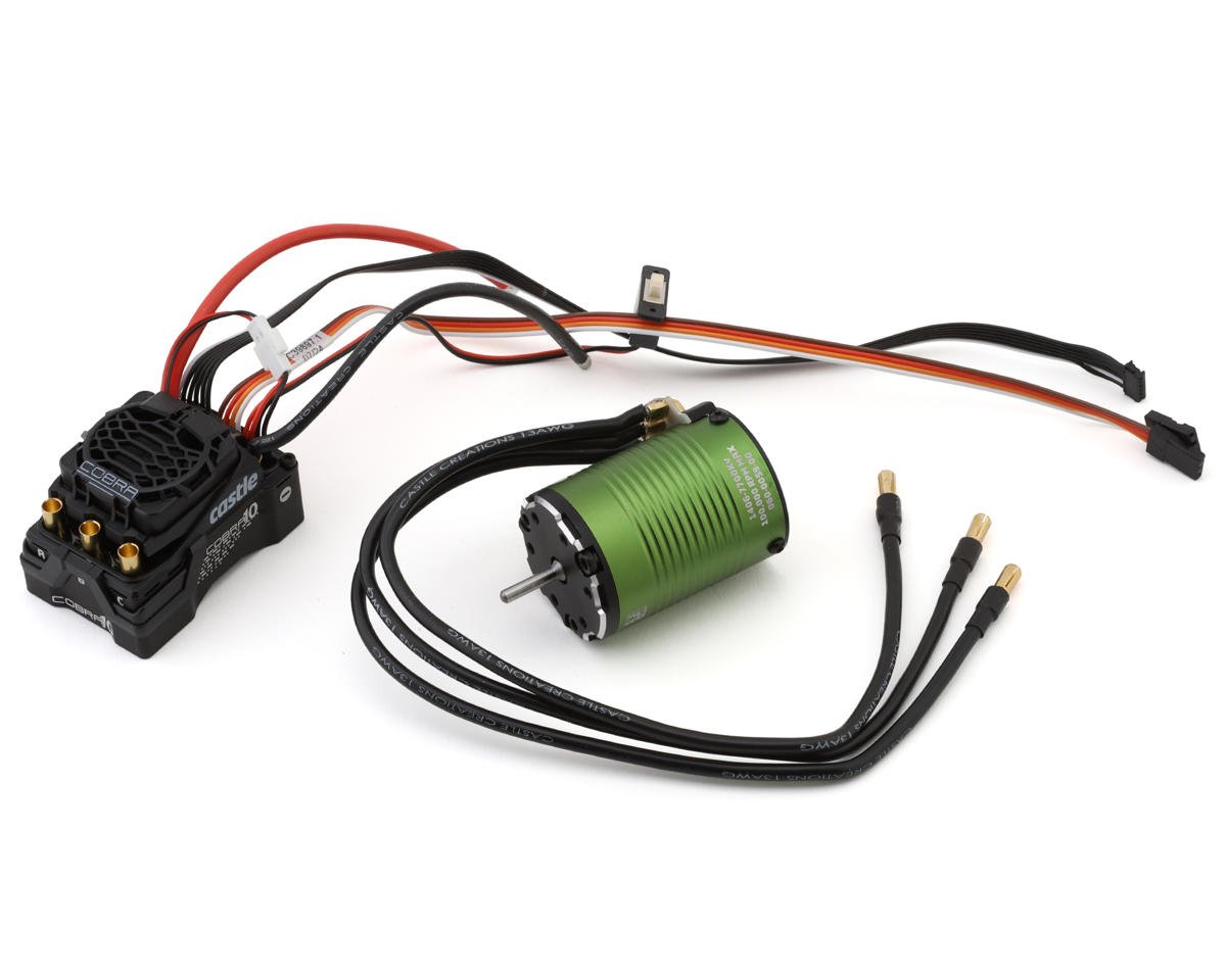 Castle Creations Cobra 10 6S 1/10 Brushless Combo w/1406 Sensored Motor (7700kV) (CSE010-0174-04)