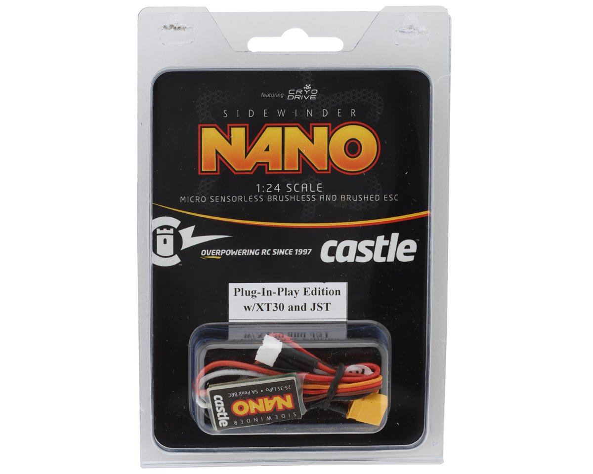 Castle Creations Sidewinder Nano Micro Plug-N-Play Brushless/Brushed ESC (12.6V) (CSE010-0176-01)