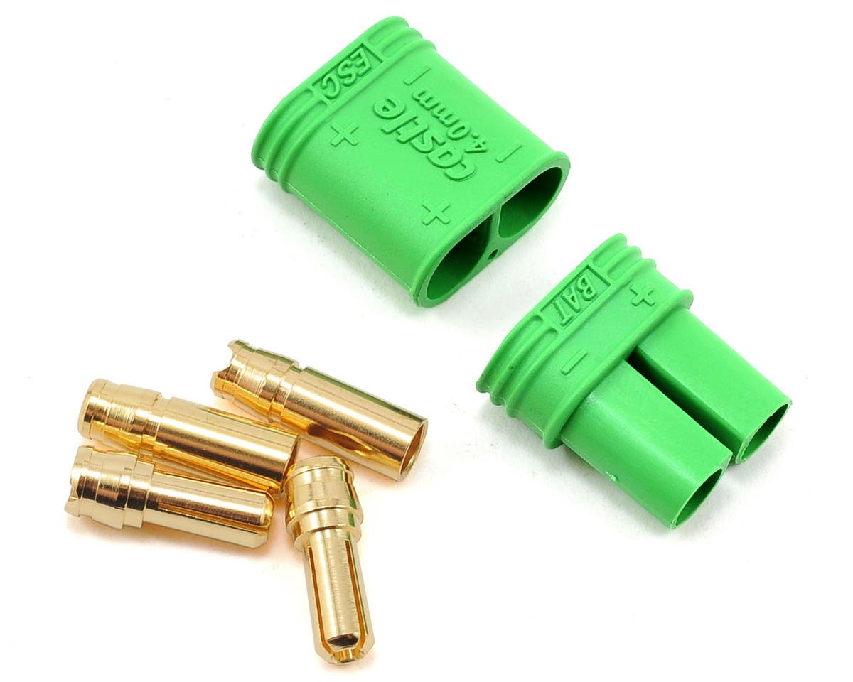 Castle Creations 4mm Polarized Bullet Connector Set (Male/Female) (CSE011-0065-00)