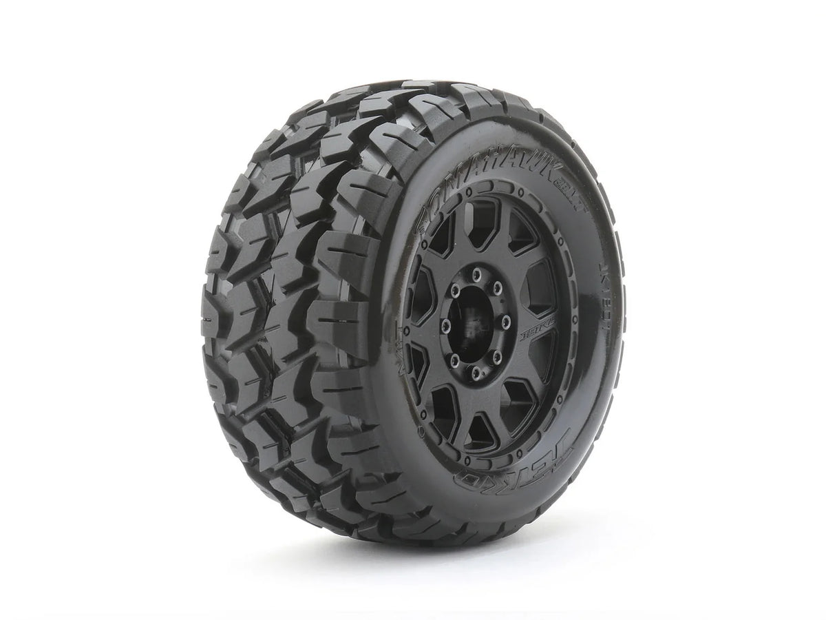 JETKO - 1/8 MT 3.8 TOMAHAWK TIRES MOUNTED (JKO1801CBMSGBB1)