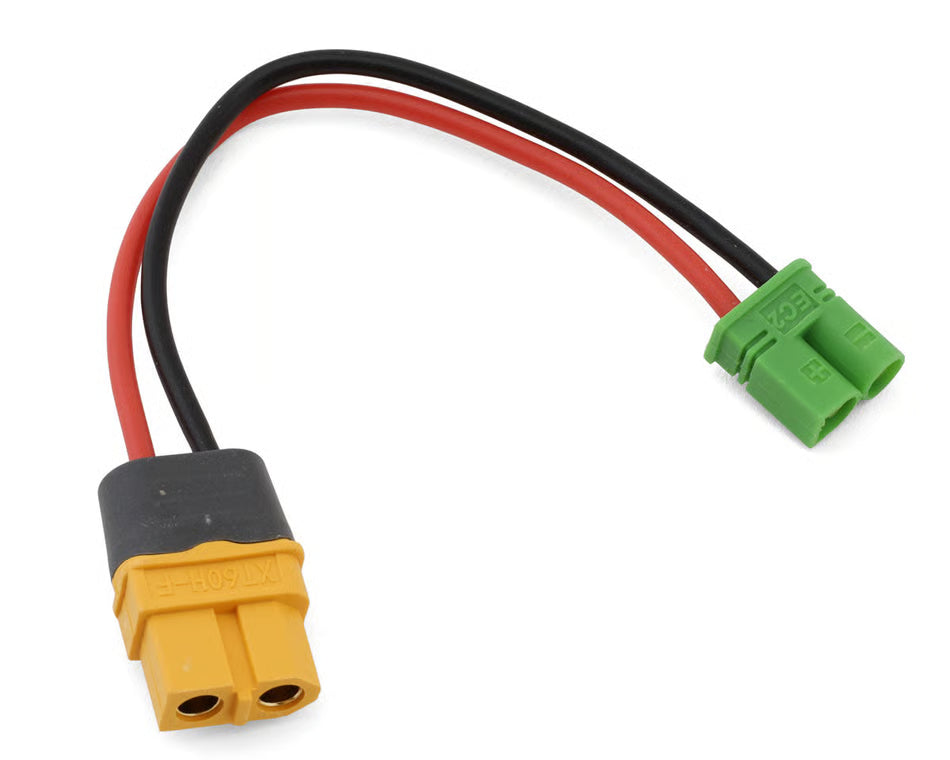 ECOPOWER - XT60 to EC2 Charge Lead (Female XT60 to Male EC2) (4.5") (18AWG) ECP-1530
