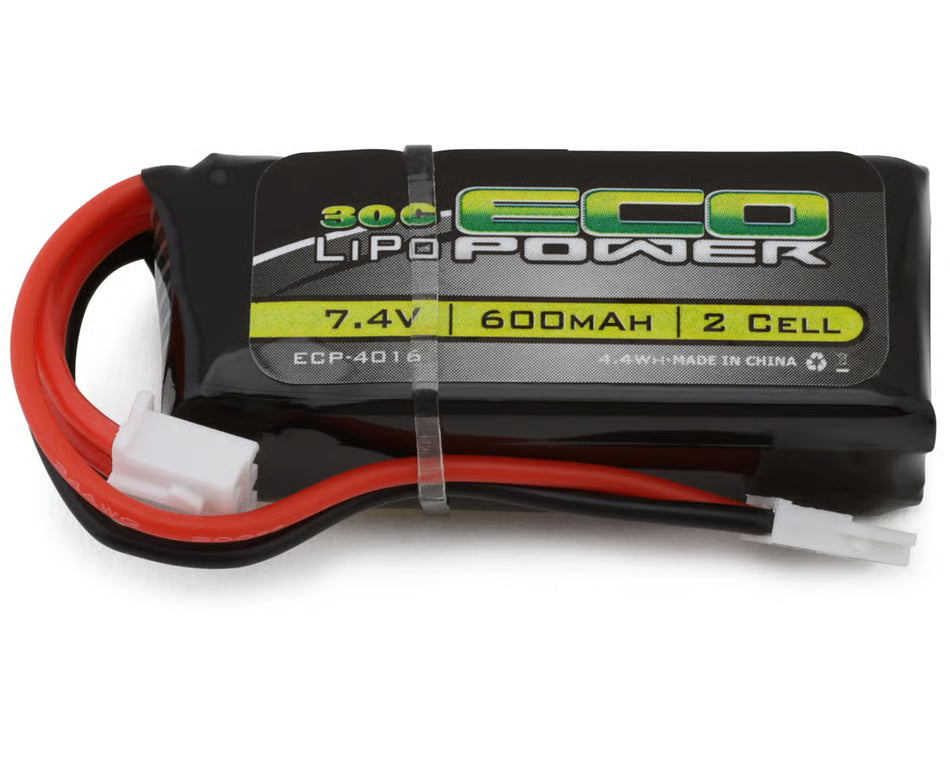 ECOPOWER - 2S 30C LiPo Battery w/Molex Connector (7.4V/600mAh) (Fits: Furitek™ FX118/CR-18P) ECP(-4016)