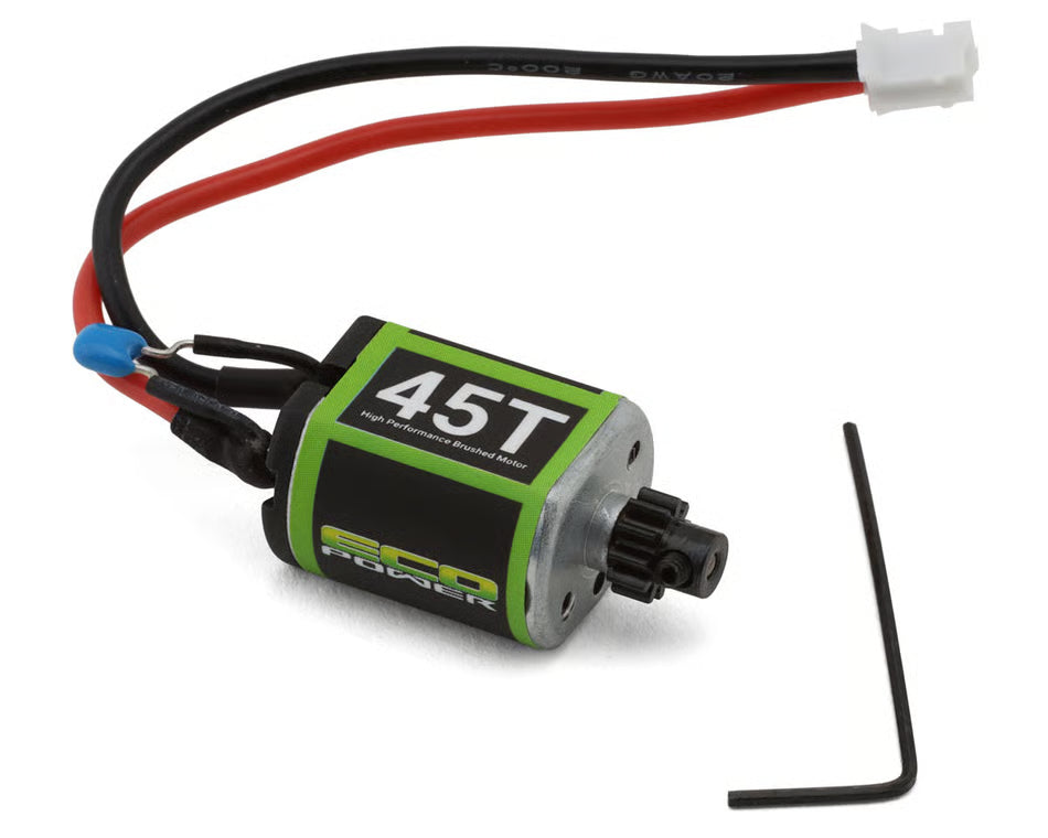 ECOPOWER - High Performance 45T Brushed Motor for Losi™ Micro-B™ & Micro-T™ w/Pinion Gear (PH2.0 Connector) (ECP-8030)