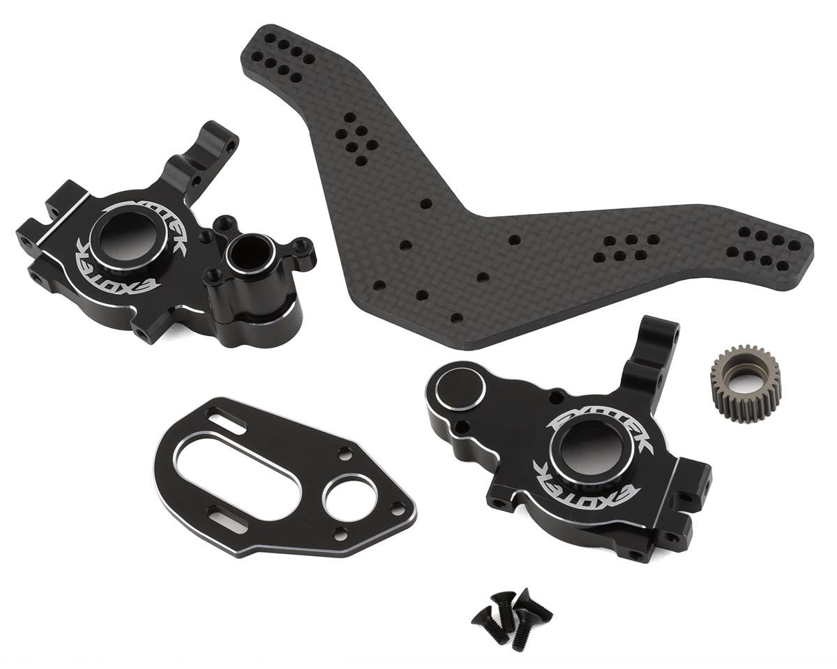 Exotek TLR 22 5.0 Aluminum Drag Gear Box Set w/Motor Plate & Tower (EXO2088)