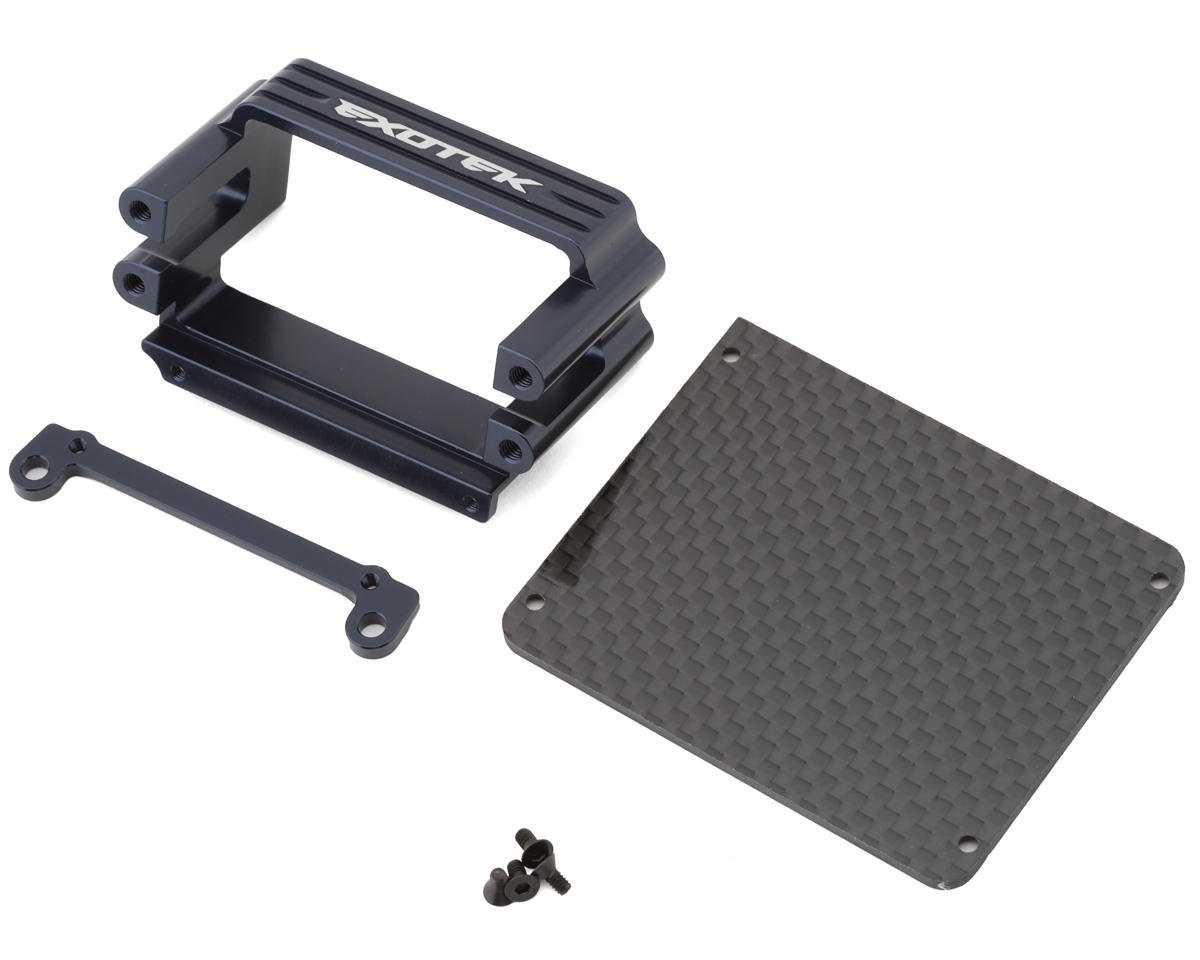 Exotek Tekno EB48 2.1 Aluminum Servo Mount & Carbon Fiber Tray Set (EXO2179)