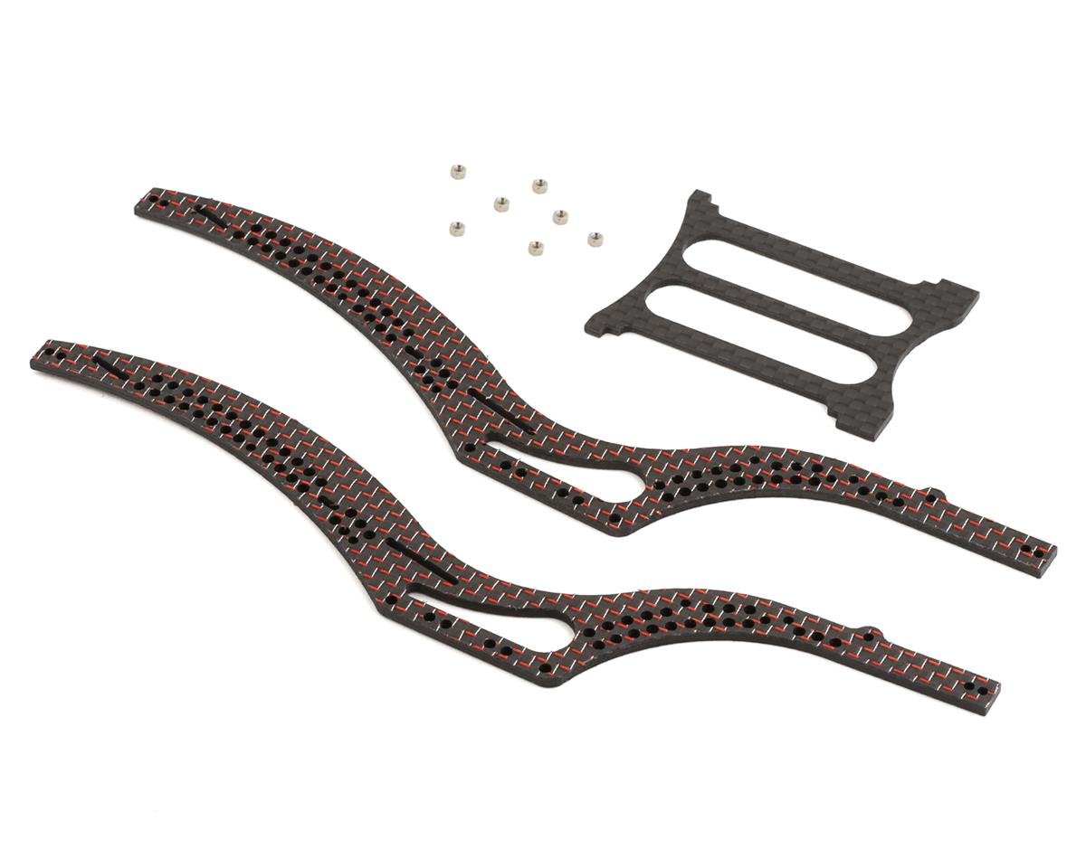 Furitek SCX24 Scythe Carbon Fiber Frame Rails (Red) (FTK-FUR-2084)