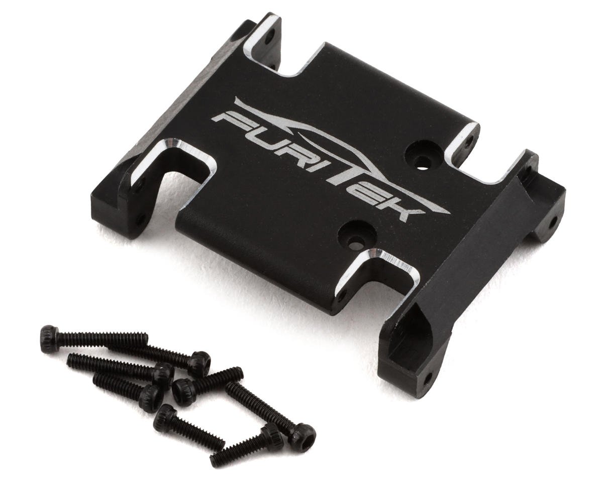 Furitek Axial AX24 CNC Aluminum Skid Plate (Black) (FTK-FUR-2289)