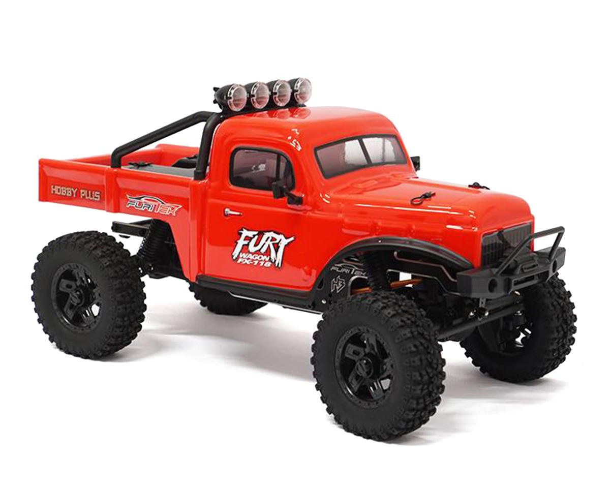Furitek FX118 Fury Wagon 1/18 RTR Brushless Rock Crawler (Red) (FTK-FUR-2414)