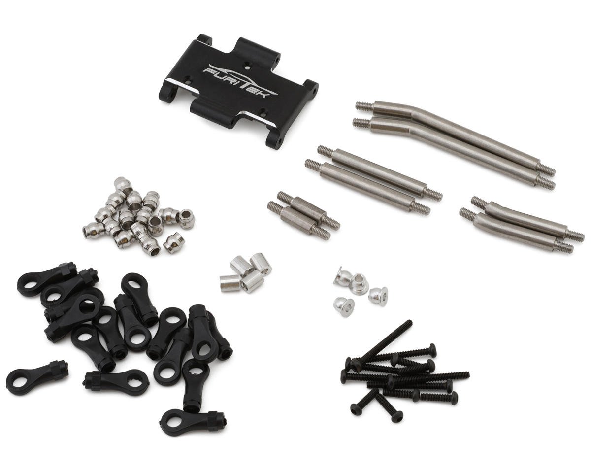Furitek FX118 Steel High Clearance Links Set w/Aluminum Skid Plate (FTK-FUR-2417)