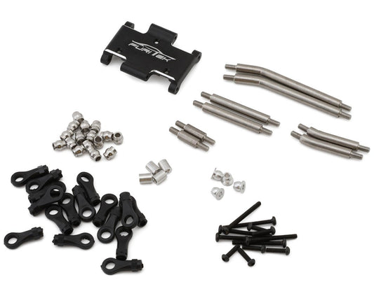 Furitek FX118 Steel High Clearance Links Set w/Aluminum Skid Plate (FTK-FUR-2417)