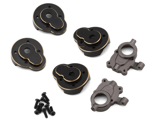 Furitek FX118 Brass Front & Rear Outer Portal Covers w/Aluminum Inner Covers Set (FTK-FUR-2421)