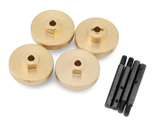 Furitek FX18 Extended Brass Wheel Hex Adapters (10mm) (4) (14.1g) (FTK-FUR-2442)