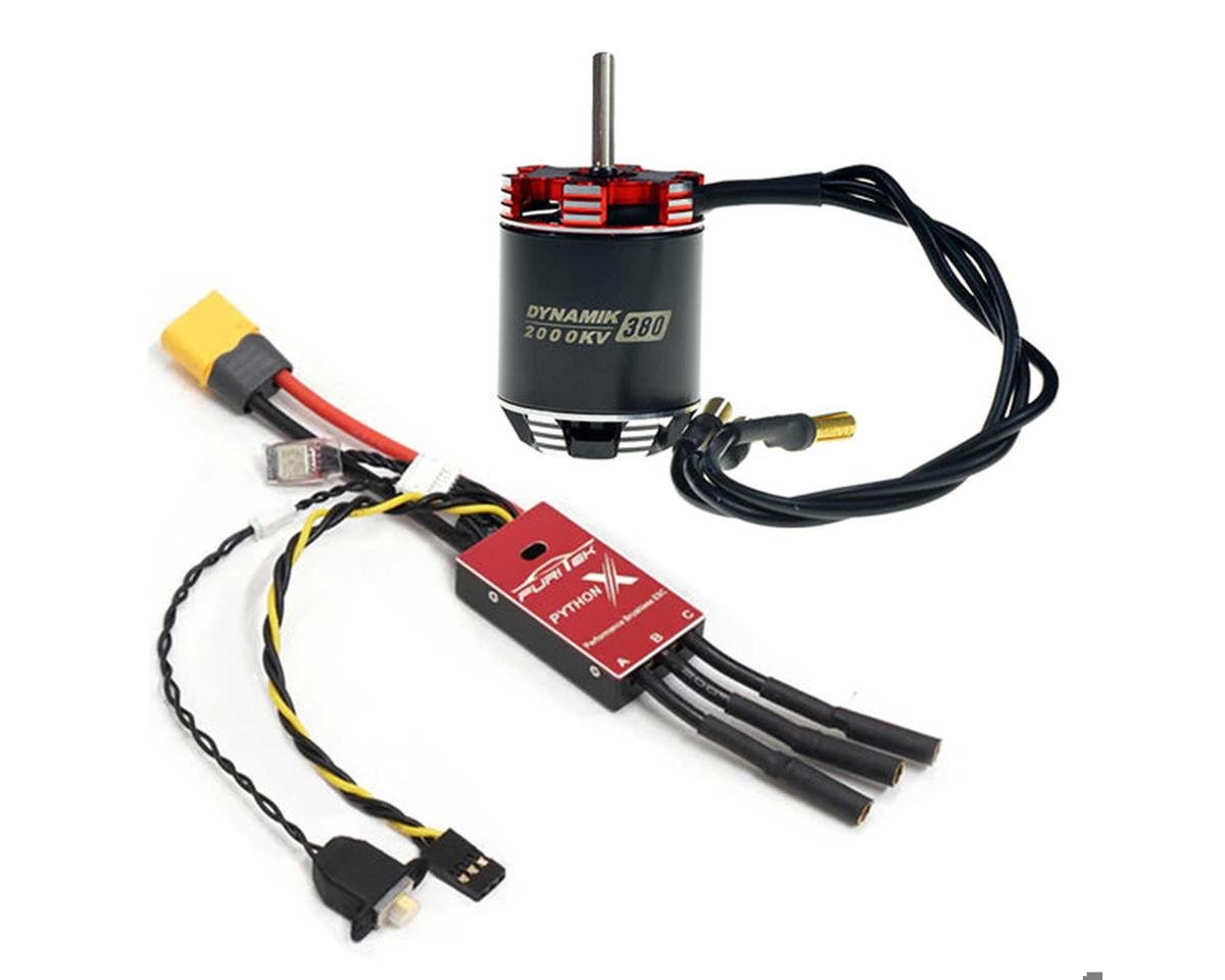 Furitek Python X 80A 1/10 Crawler Brushless ESC & Motor Combo (DYNAMIK 380) (FTK-FUR-2569)
