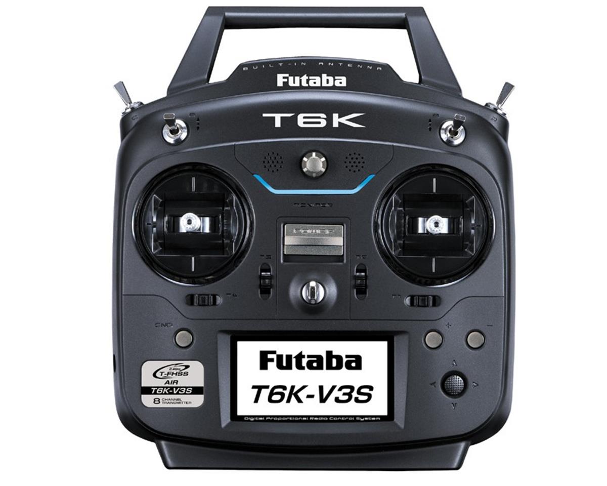 Futaba 6K 2.4GHz V3S FHSS/T-FHSS Radio System (Heli) (FUT01004404-3)