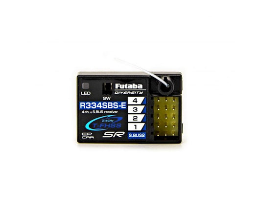 Futaba R334SBS-E T-FHSS SR S.Bus2 4-Channel 2.4GHz Receiver (FUT01102152-3)