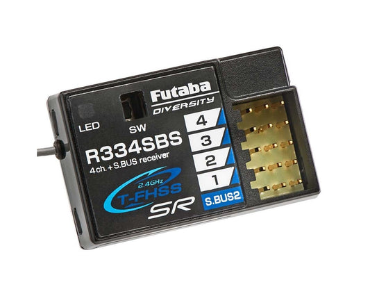 Futaba R334SBS TFHSS SR S.Bus2 HV 4-Channel 2.4GHz Receiver (FUT01102246-3)