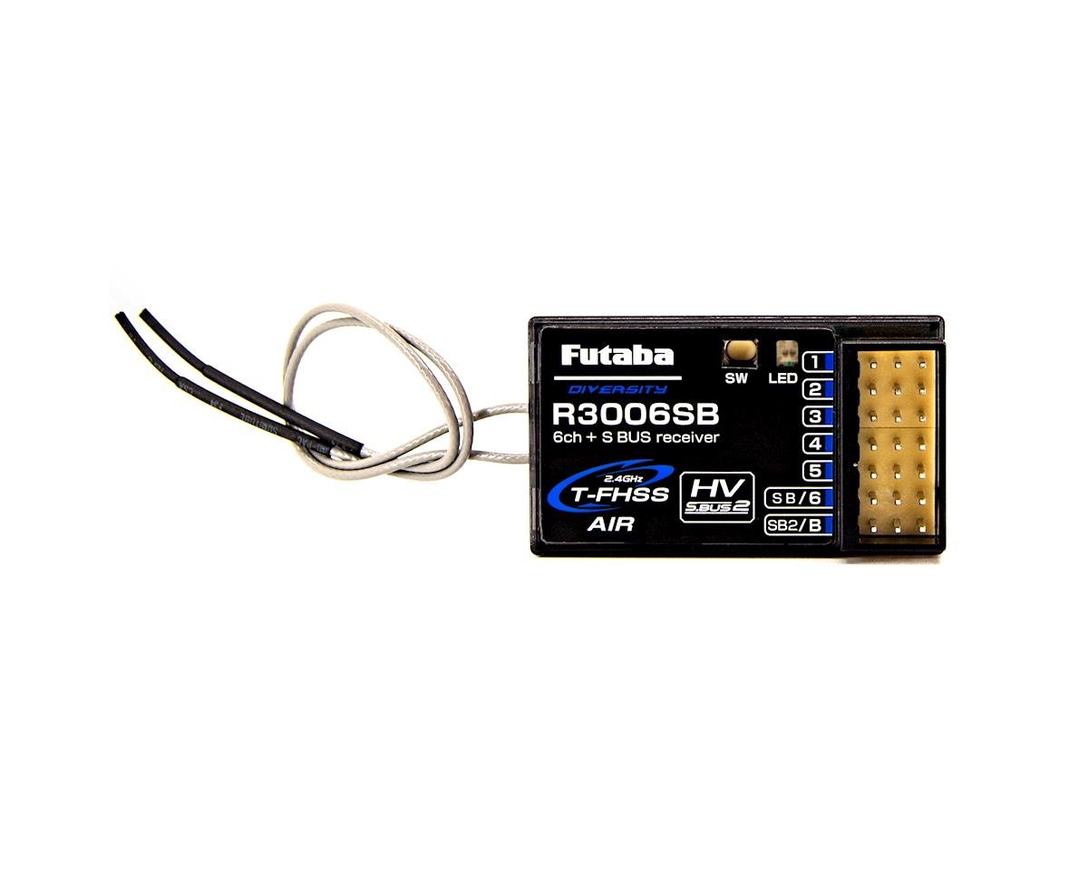 Futaba R3006SB T-FHSS S.Bus 6-Channel 2.4GHz Receiver (FUT01102306-3)