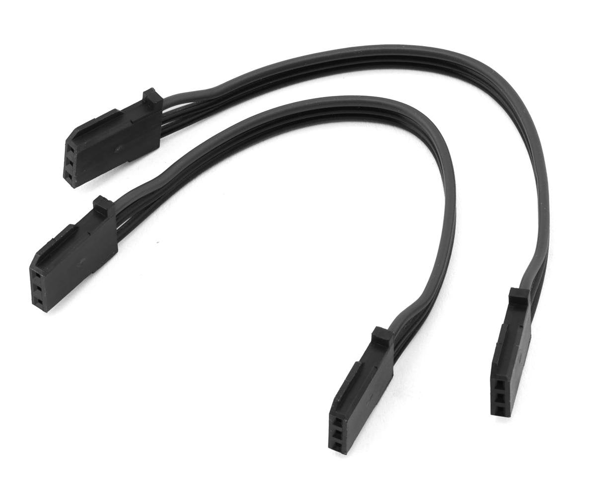 Futaba 100mm FF-GBB Heavy Duty Gyro Extension Cords (2) (Black) (FUTUBC0090)