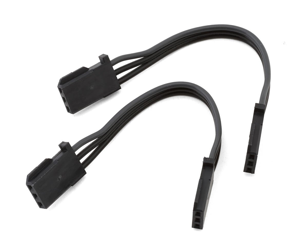 Futaba 80mm FF-GBB Heavy Duty Gyro Extension Cords (2) (Black) (FUTUBC0091)